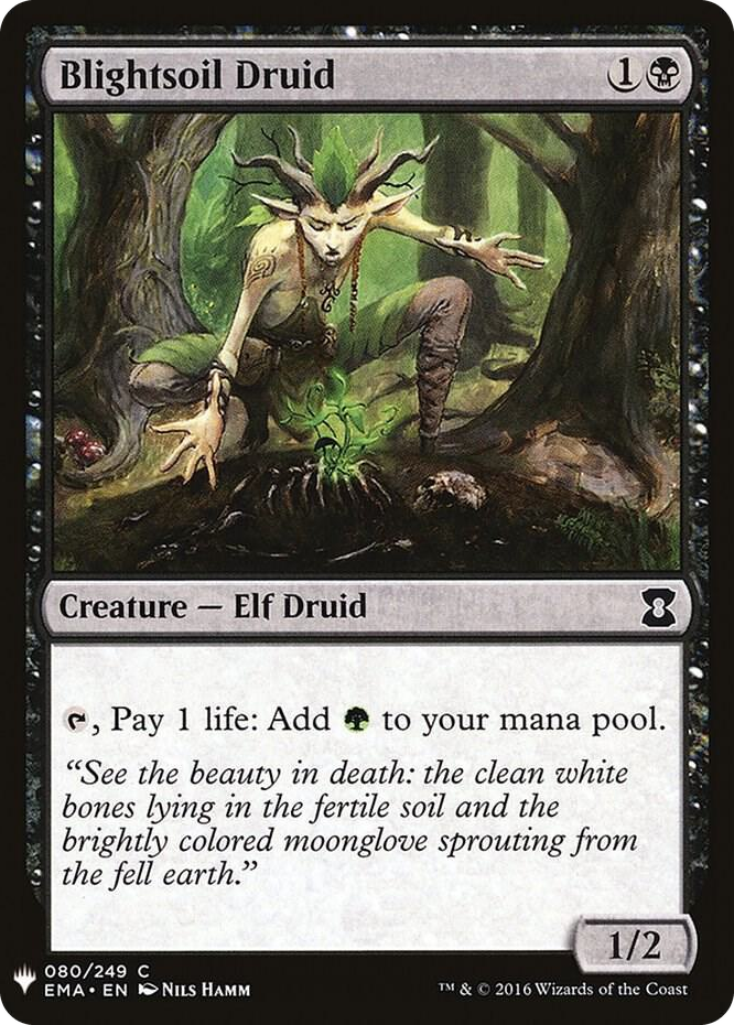 0080 Blightsoil Druid C The List Reprints