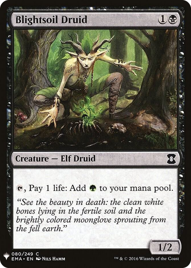 0080 Blightsoil Druid C The List Reprints