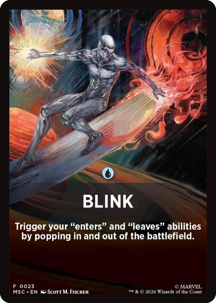 Blink Theme Card #23 T - Commander: Marvel Super Heroes Pokemon card