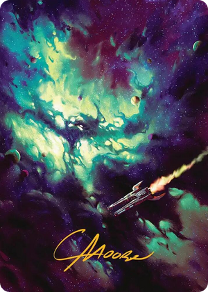 0042 Blinkmoth Nexus Art Card (Gold-Stamped Signature) S Art Series: Edge of Eternities