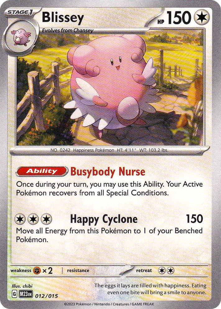 0012 Blissey Promo McDonald's Promos 2023