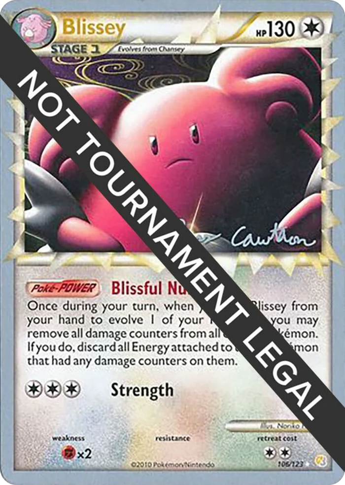 0106 Blissey - 2011 (Ross Cawthon) Ultra Rare World Championship Decks