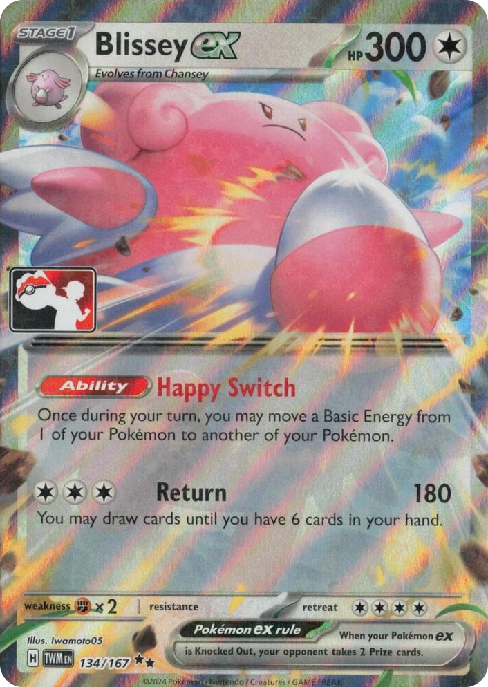 0134 Blissey ex Double Rare Prize Pack Series Cards