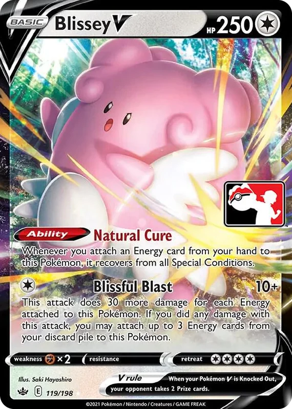 0119 Blissey V Ultra Rare Prize Pack Series Cards