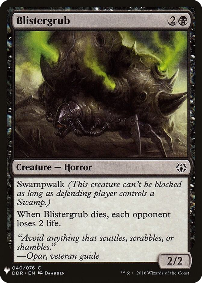 0040 Blistergrub C The List Reprints