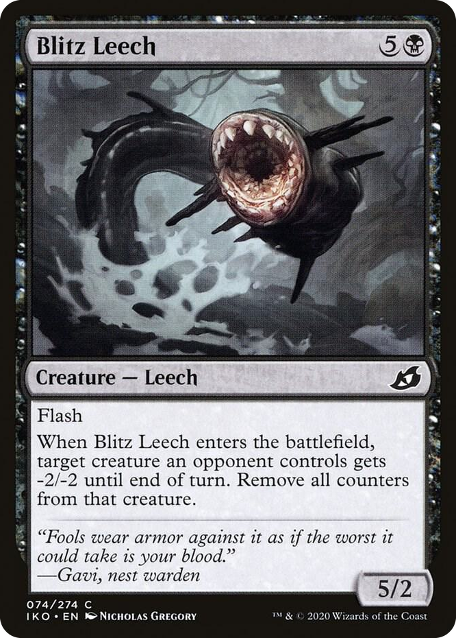 0074 Blitz Leech C Lair of Behemoths