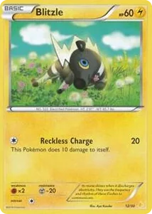 0012 Blitzle (12) Common XY Trainer Kit: Pikachu Libre & Suicune