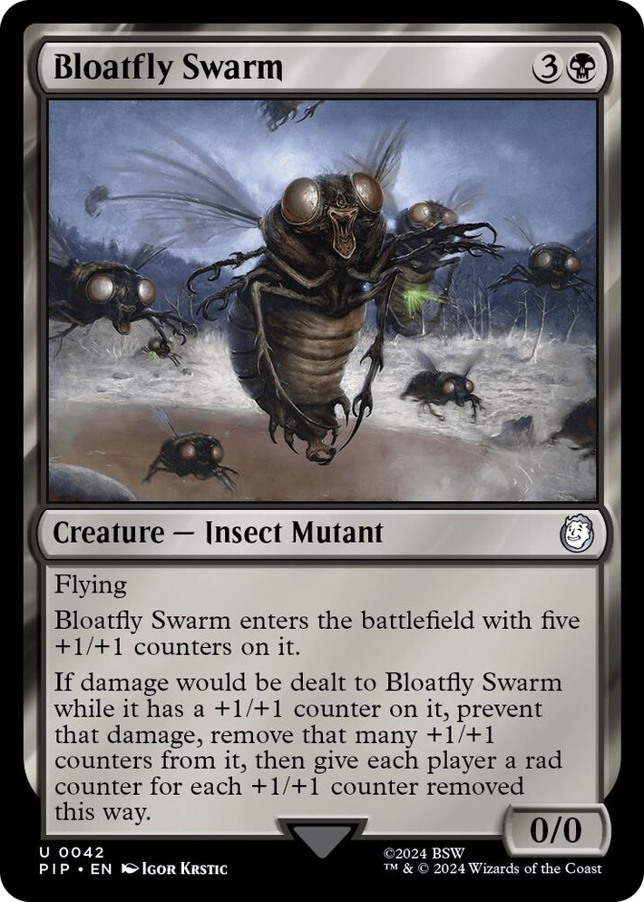 0042 Bloatfly Swarm U Universes Beyond: Fallout