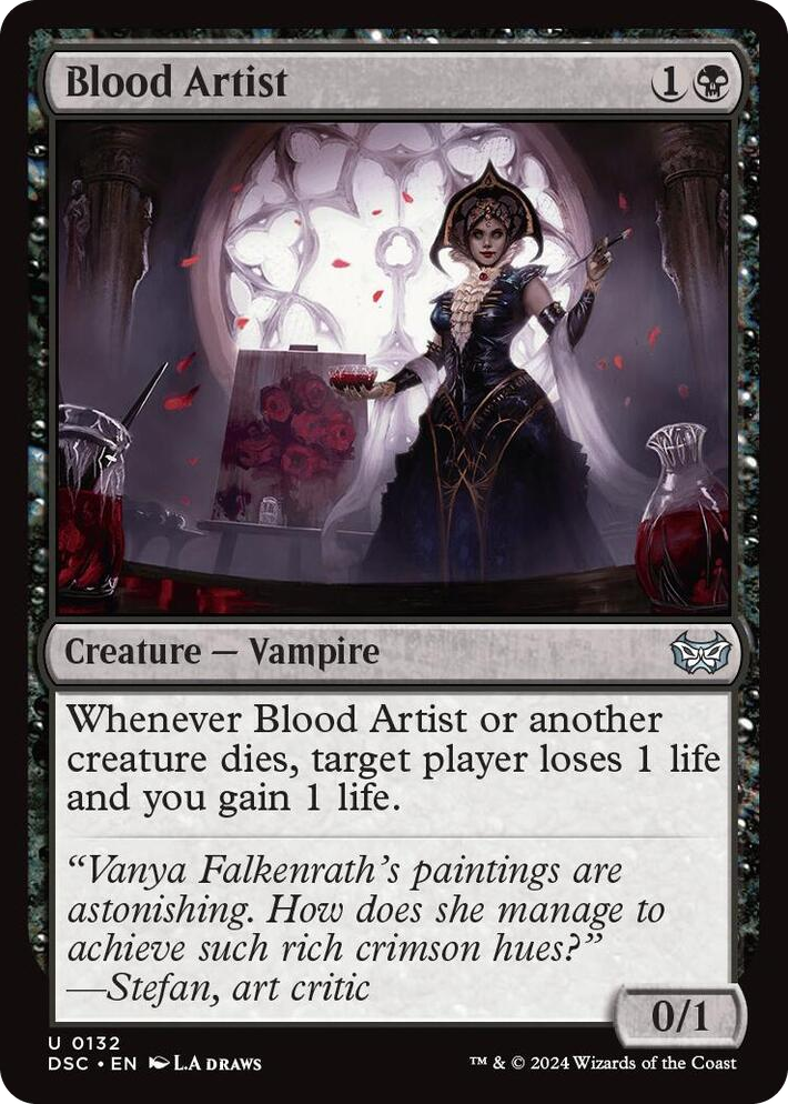 0132 Blood Artist U Commander: Duskmourn: House of Horror