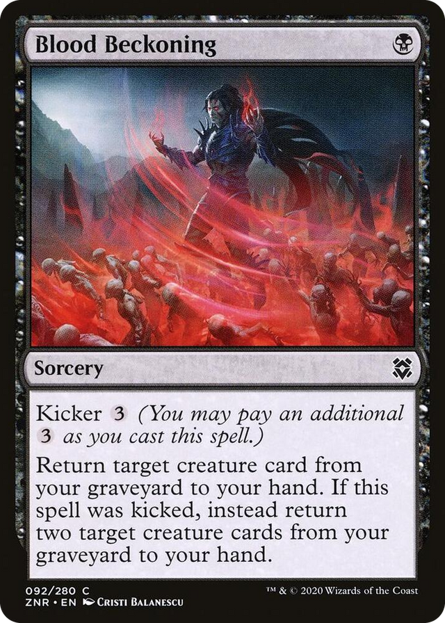 0092 Blood Beckoning C Zendikar Rising