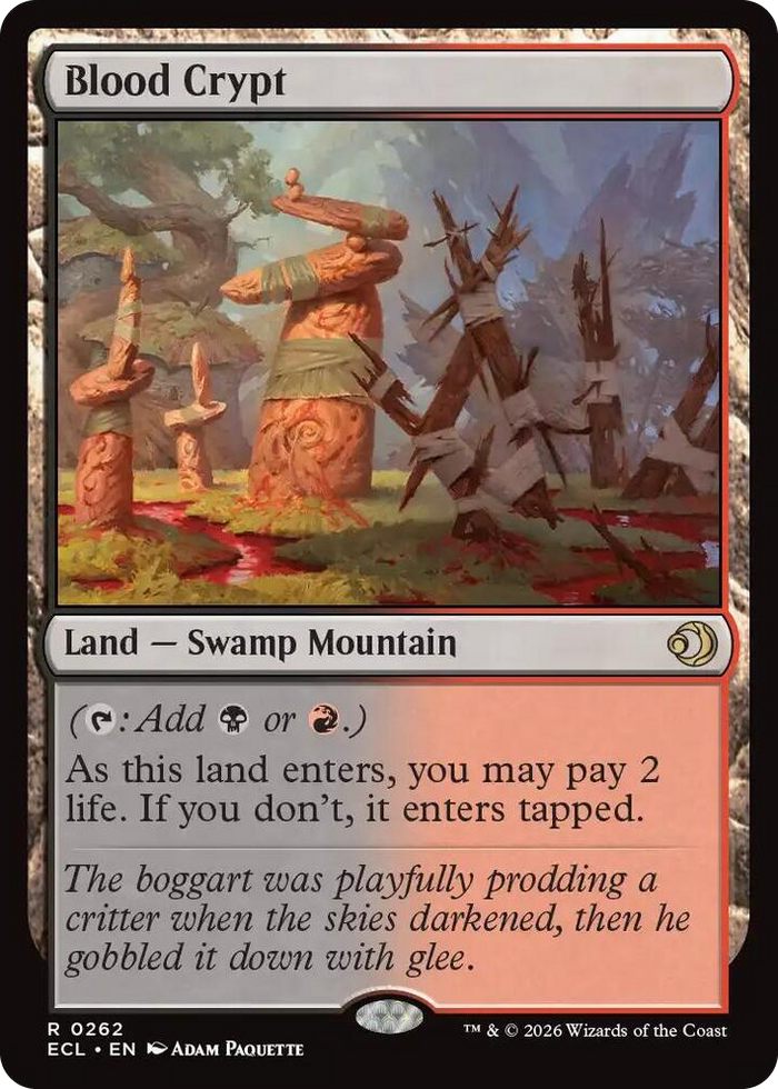 Blood Crypt #262 R - Lorwyn Eclipsed Pokemon card