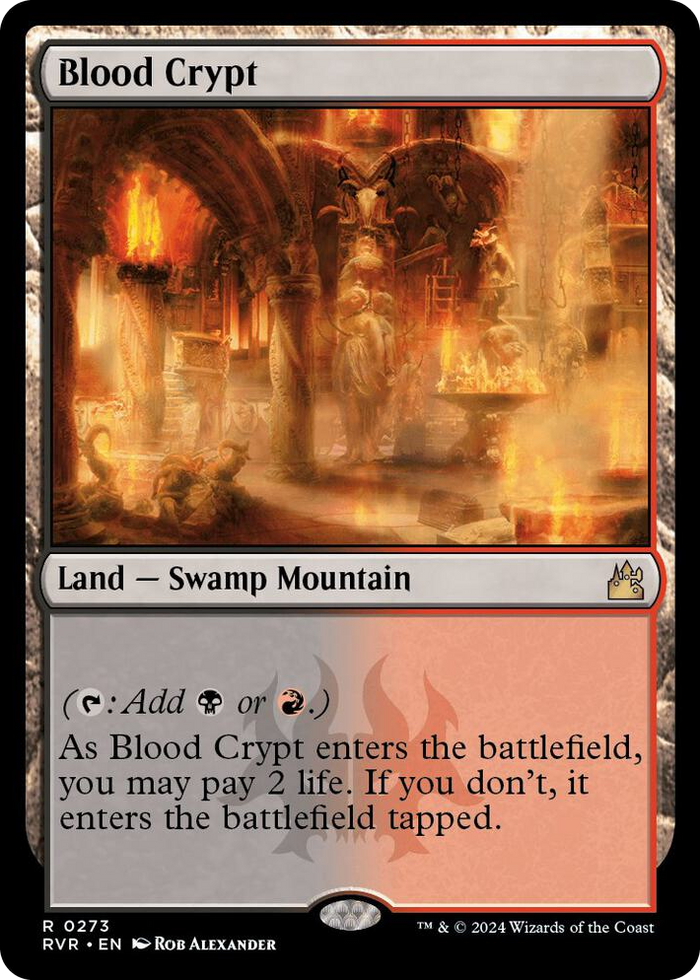 Blood Crypt #273 R - Ravnica Remastered Pokemon card