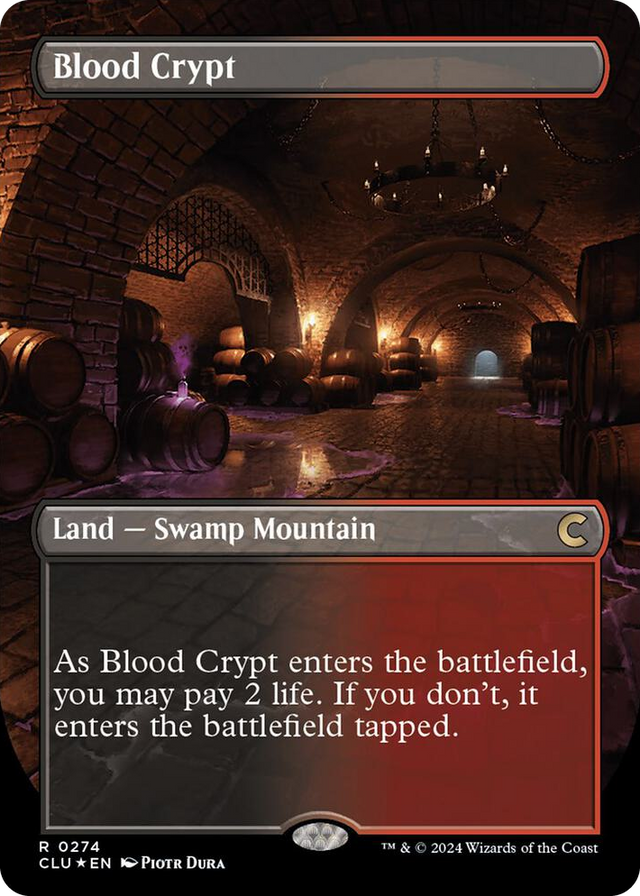 0274 Blood Crypt (Borderless) R Ravnica: Clue Edition