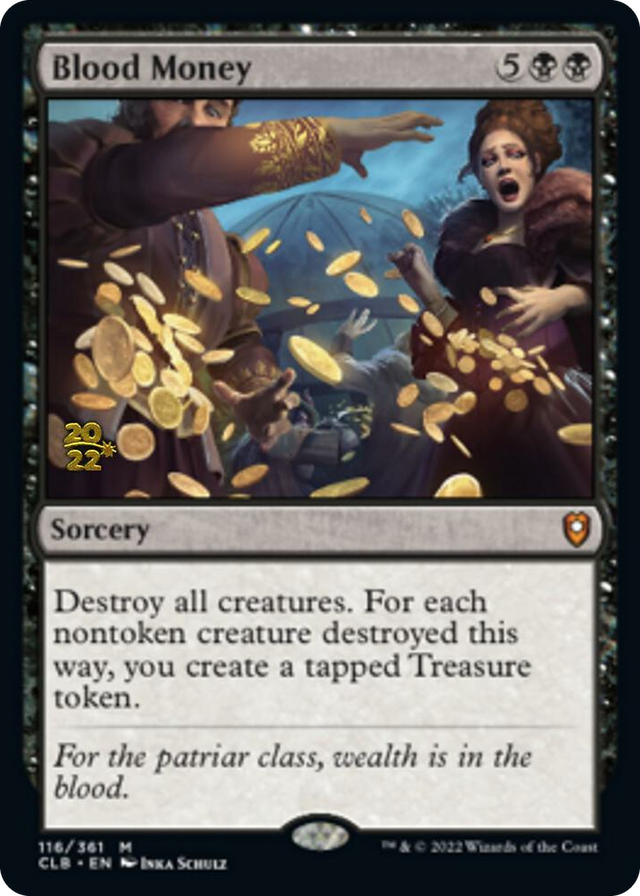 0116 Blood Money M Prerelease Cards