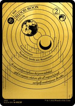 Blood Moon (Foil Etched) (Gold) #366 R - Secret Lair Drop Series Pokemon card