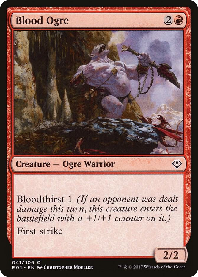 Blood Ogre #41 C - Archenemy: Nicol Bolas Pokemon card
