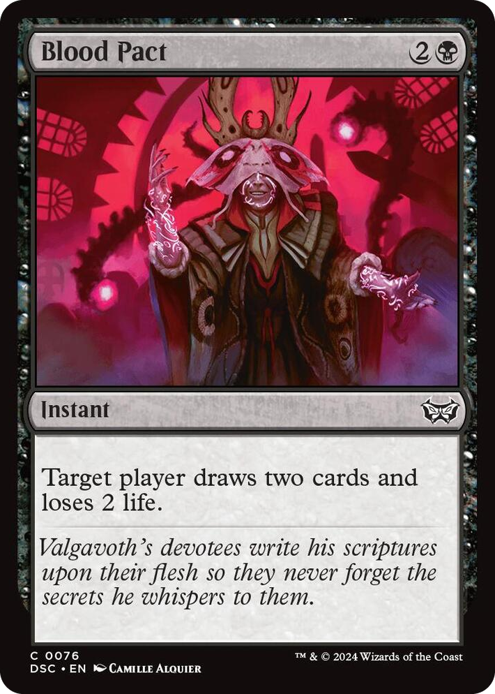 0076 Blood Pact C Commander: Duskmourn: House of Horror