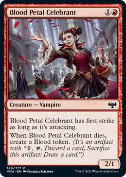 Blood Petal Celebrant #146 C - Innistrad: Crimson Vow Pokemon card