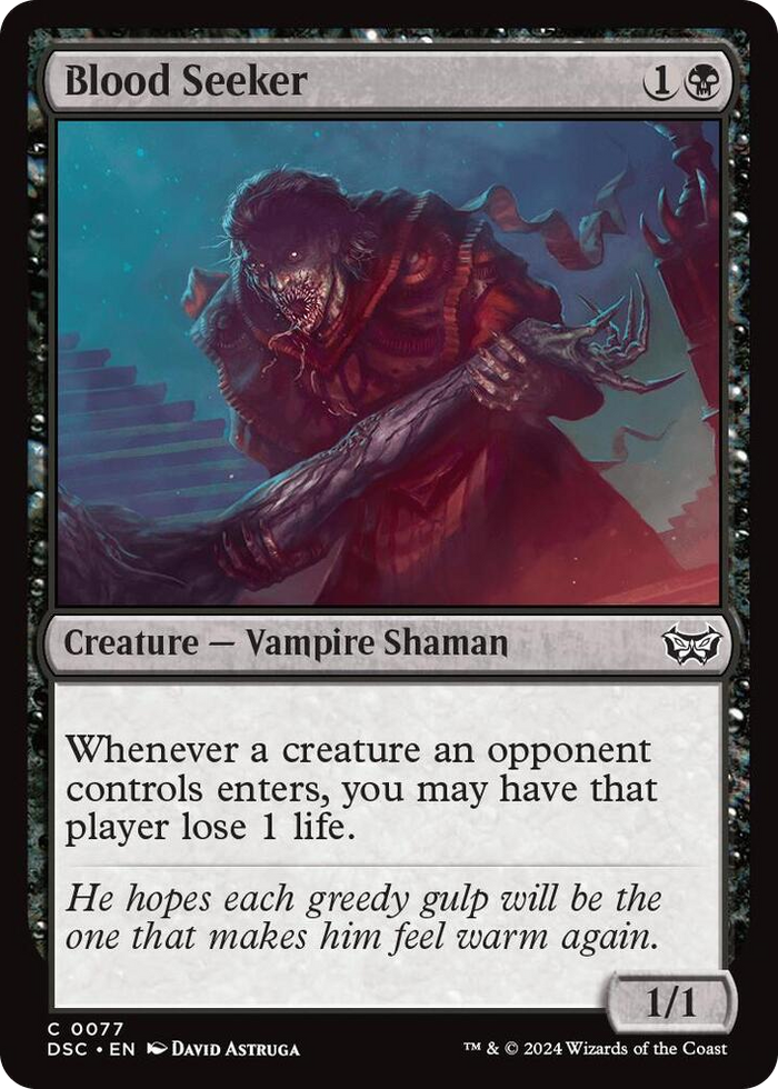 Blood Seeker #77 C - Commander: Duskmourn: House of Horror Pokemon card