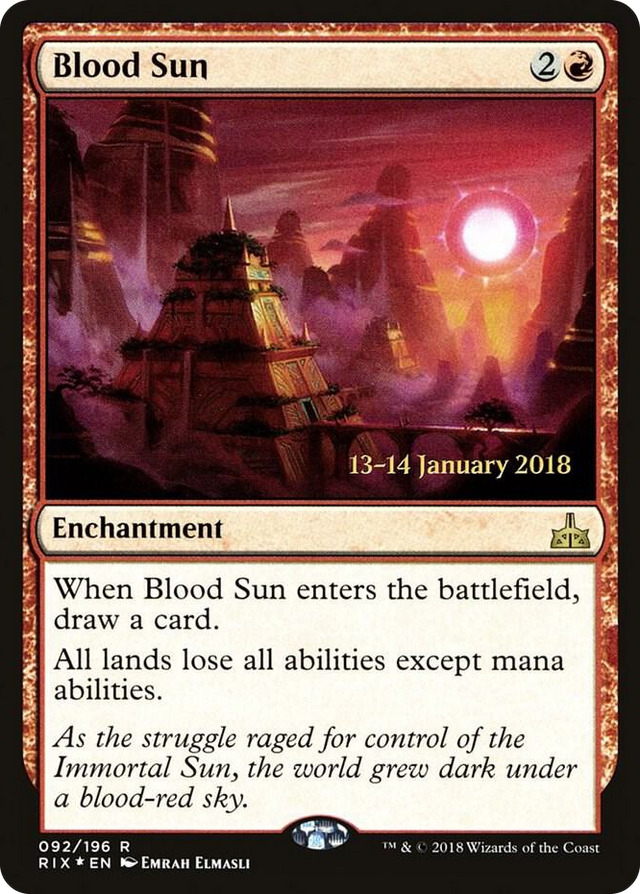0092 Blood Sun R Prerelease Cards