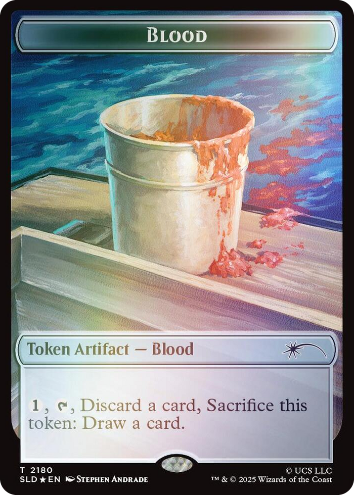 Blood Token (Rainbow Foil) #2180 T - Secret Lair Drop Series Pokemon card