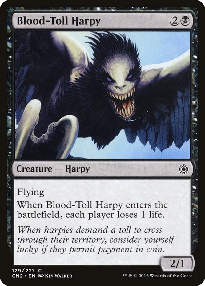 Blood-Toll Harpy #129 C - Conspiracy: Take the Crown Pokemon card