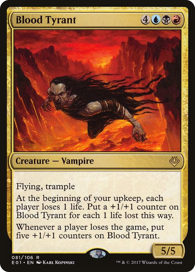 Blood Tyrant #81 R - Archenemy: Nicol Bolas Pokemon card
