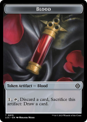 0015 Blood // Vampire (0004) Double-Sided Token T Commander: The Lost Caverns of Ixalan