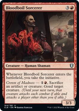 Bloodboil Sorcerer #164 U - Commander Legends: Battle for Baldur's Gate Pokemon card