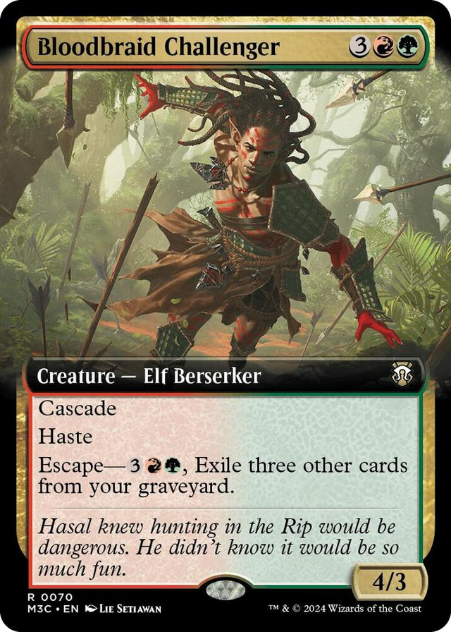 0070 Bloodbraid Challenger (Extended Art) R Commander: Modern Horizons 3