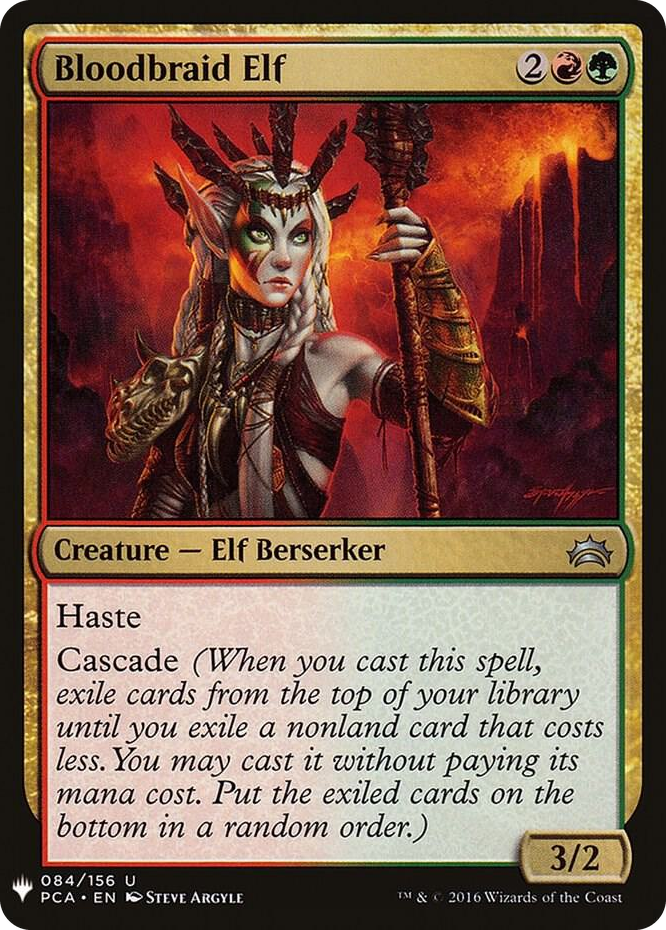 Bloodbraid Elf #84 U - The List Reprints Pokemon card