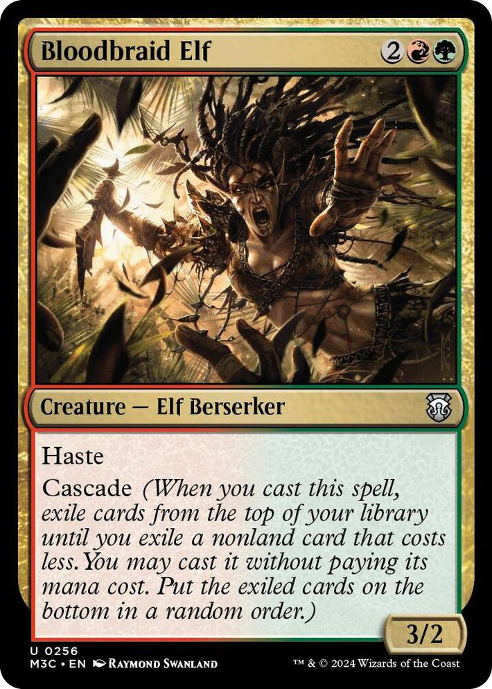 0256 Bloodbraid Elf U Commander: Modern Horizons 3