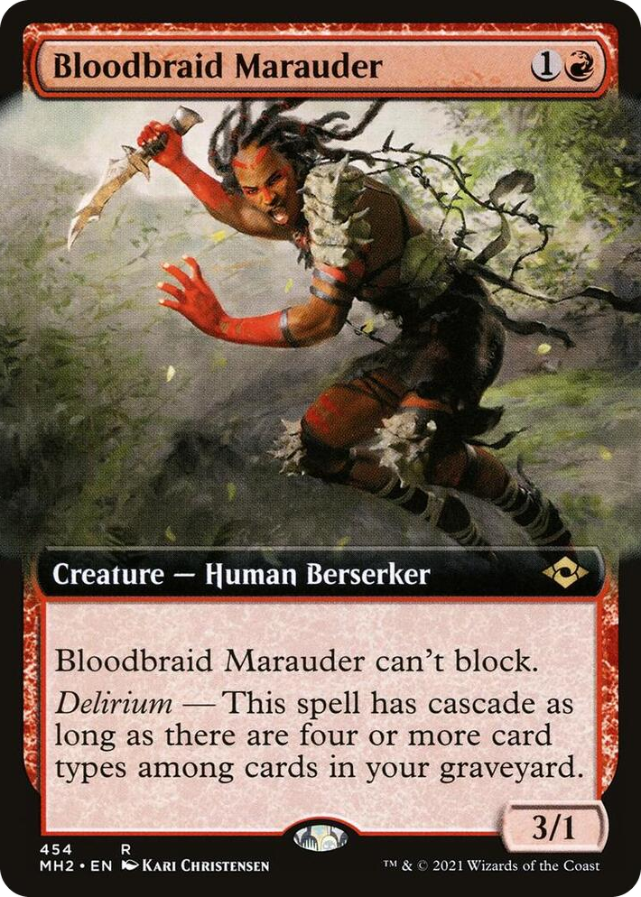 0454 Bloodbraid Marauder (Extended Art) R Modern Horizons 2