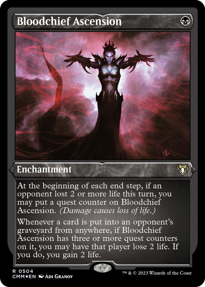 0504 Bloodchief Ascension (Foil Etched) R Commander Masters
