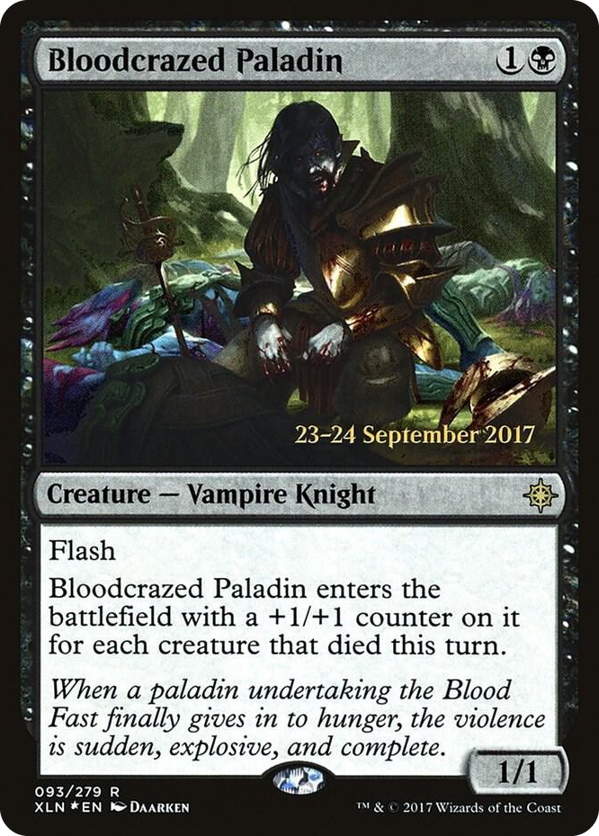 0093 Bloodcrazed Paladin R Prerelease Cards