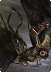 Bloodcrazed Socialite Art Card #28 S - Art Series: Innistrad: Crimson Vow Pokemon card