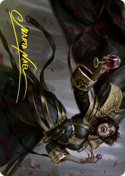 0028 Bloodcrazed Socialite Art Card (Gold-Stamped Signature) S Art Series: Innistrad: Crimson Vow