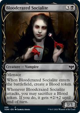 0288 Bloodcrazed Socialite (Showcase) C Innistrad: Crimson Vow
