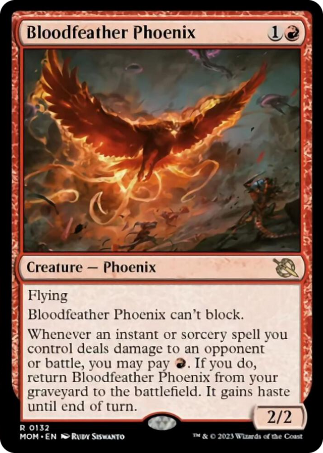 0132 Bloodfeather Phoenix R March of the Machine