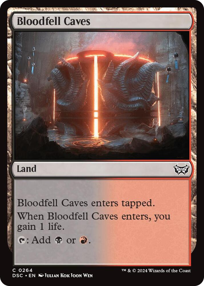 0264 Bloodfell Caves C Commander: Duskmourn: House of Horror