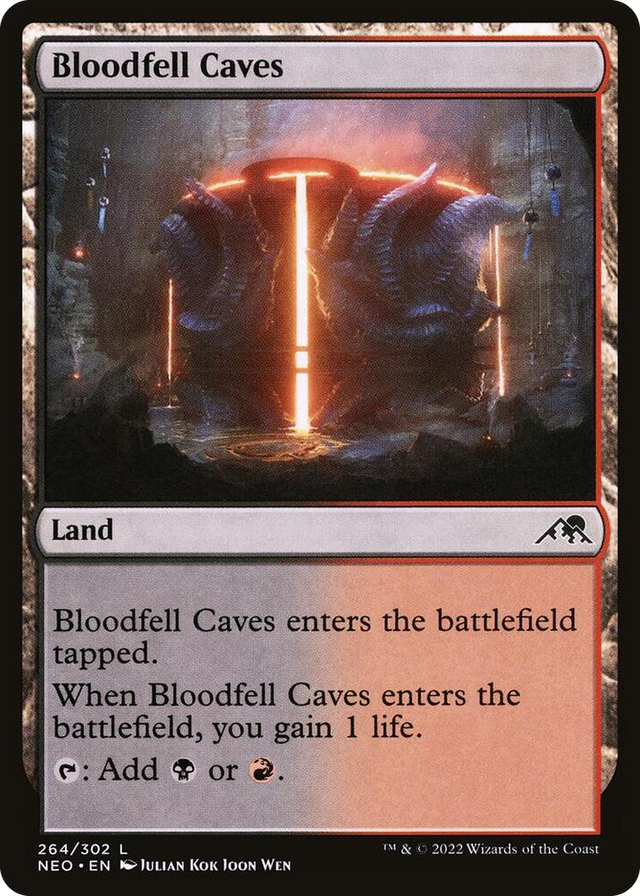 0264 Bloodfell Caves L Kamigawa: Neon Dynasty