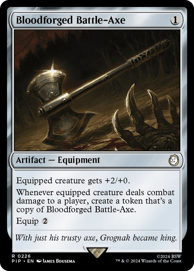0226 Bloodforged Battle-Axe R Universes Beyond: Fallout