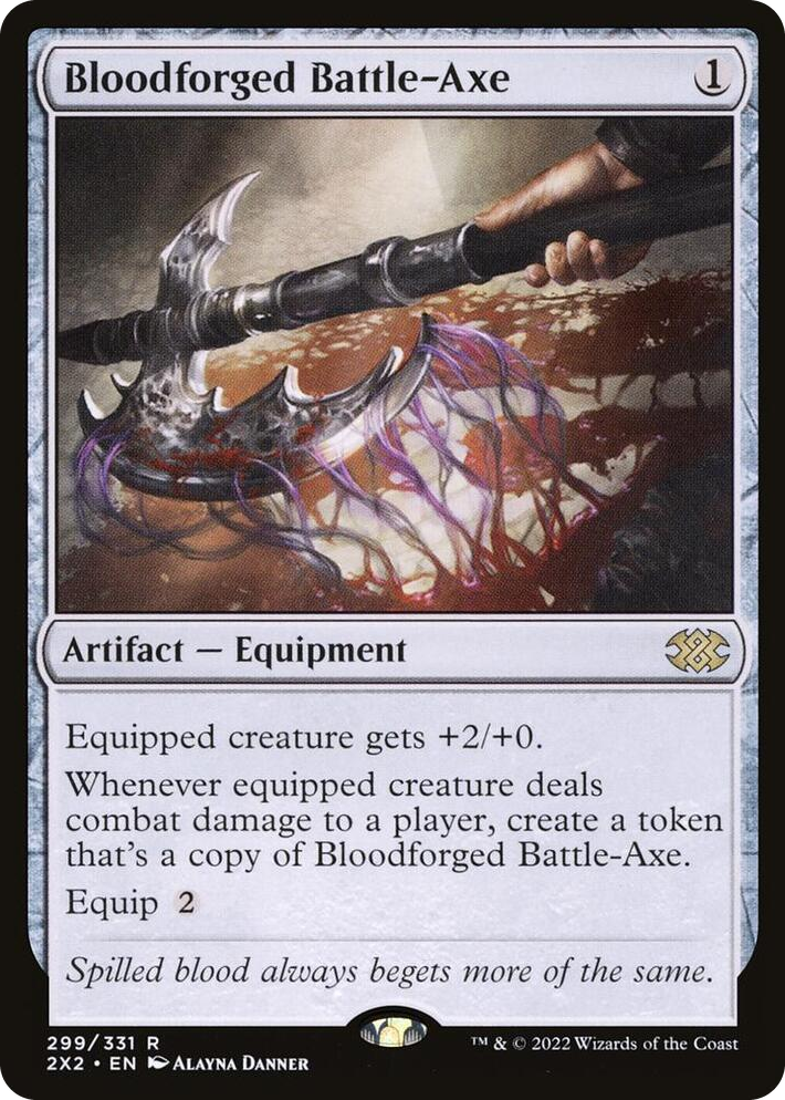 0299 Bloodforged Battle-Axe R Double Masters 2022