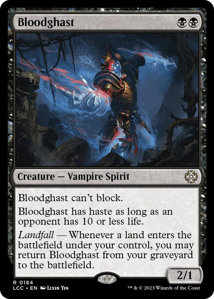Bloodghast #184 R - Commander: The Lost Caverns of Ixalan Pokemon card