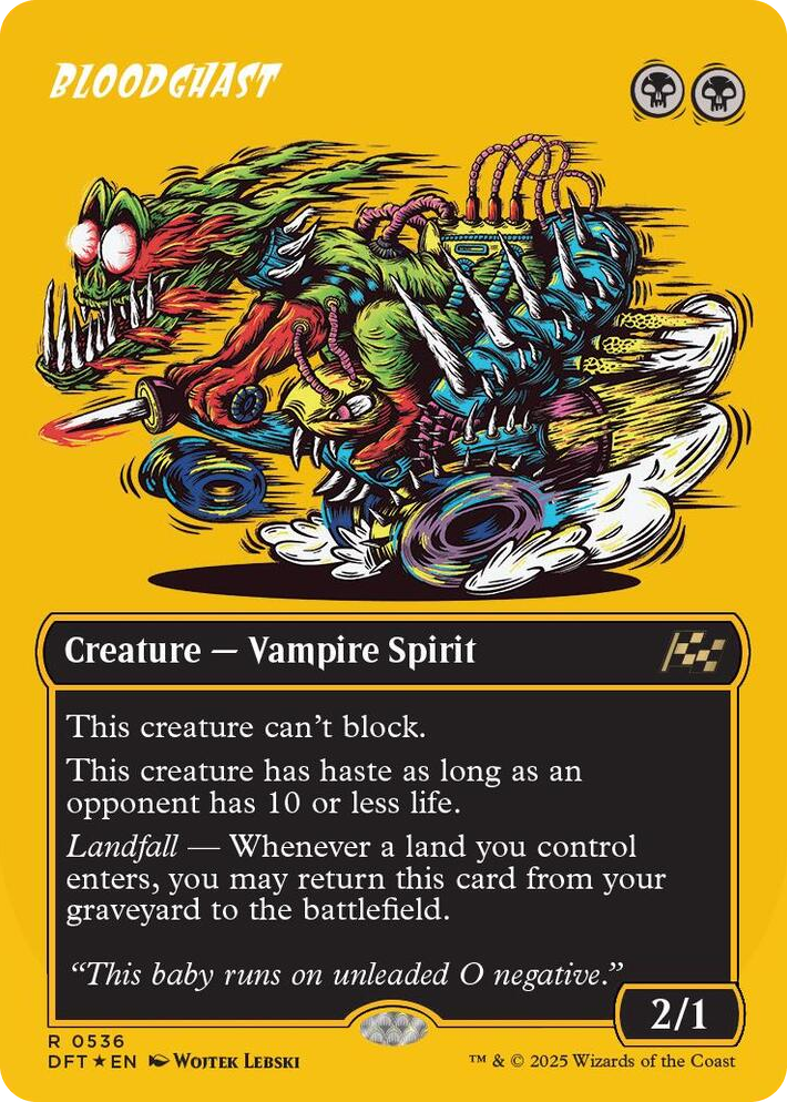 0536 Bloodghast (Borderless) (First-Place Foil) R Aetherdrift