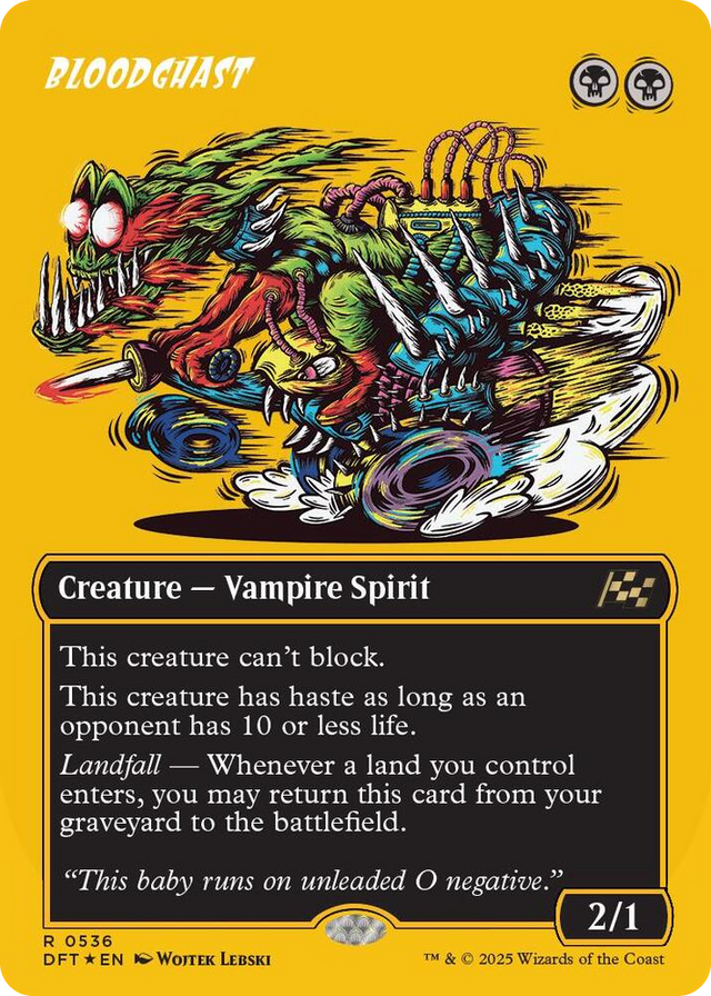 0536 Bloodghast (Borderless) (First-Place Foil) R Aetherdrift