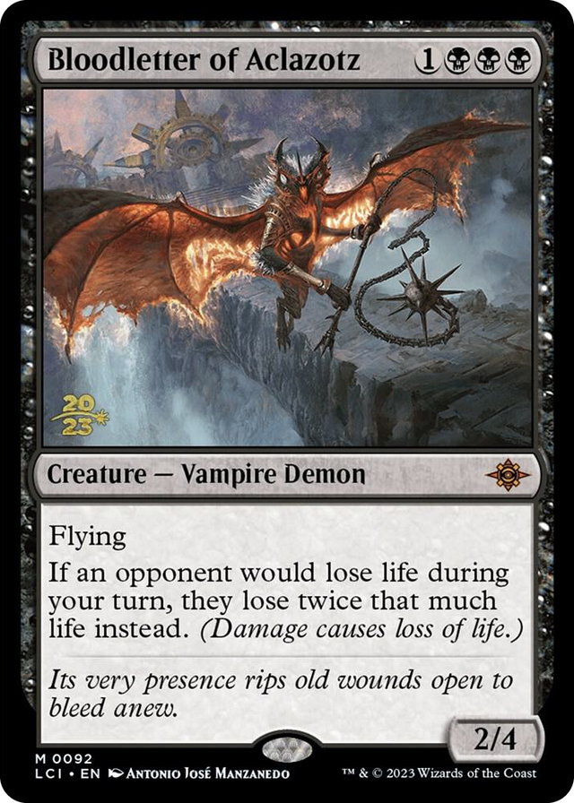 0092 Bloodletter of Aclazotz M Prerelease Cards