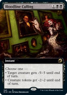 0343 Bloodline Culling (Extended Art) R Innistrad: Midnight Hunt