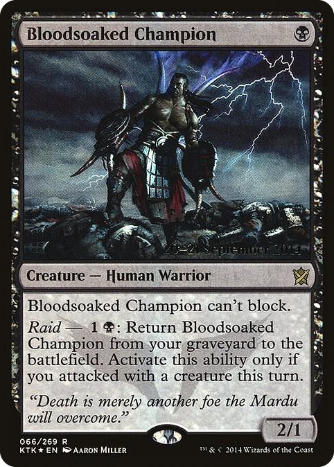 Bloodsoaked Champion #66 R - Prerelease Cards Pokemon card
