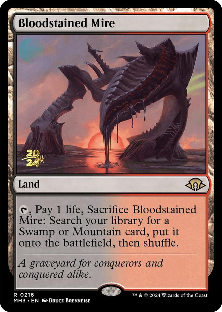 0216 Bloodstained Mire R Prerelease Cards